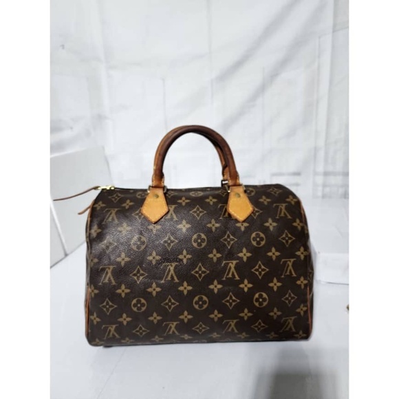 Authentic Louis Vuitton Monogram Speedy 30 Bag Brown - Picture 4 of 16